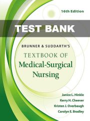 Test Bank Brunner Suddarths Medical Surgical Nursing 16th Hinkle